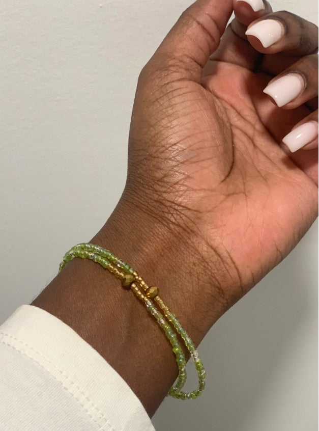 Green & Gold Bracelet